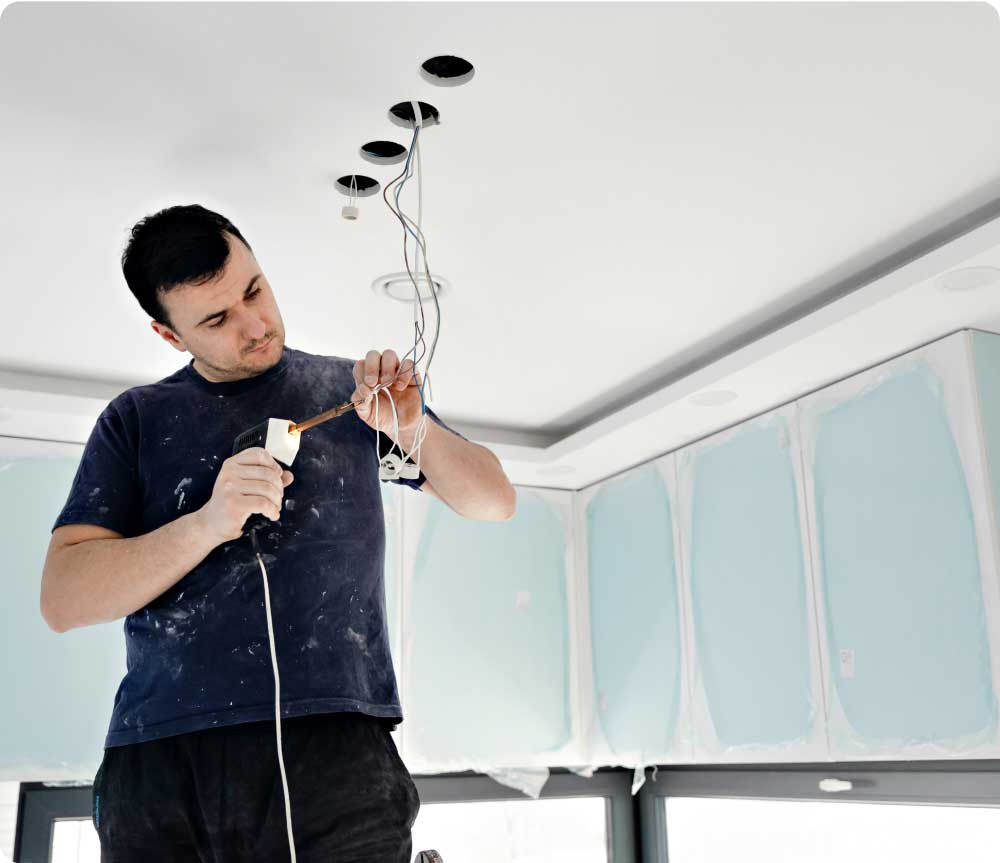 Residential Lighting Installation Section Image